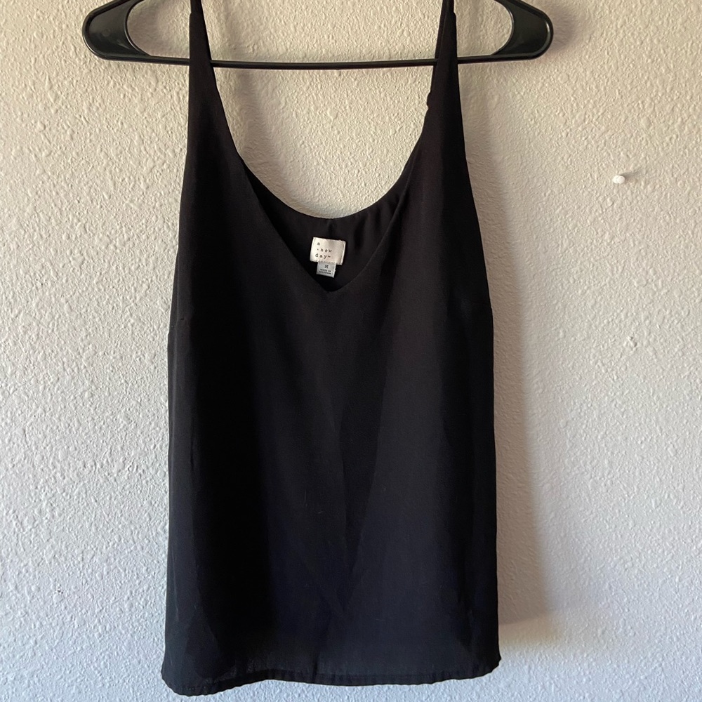 Black spaghetti strap blouse